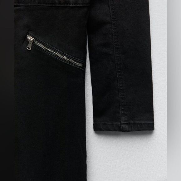 Zara Black Jumpsuit Zippers New - Picture 5 of 11
